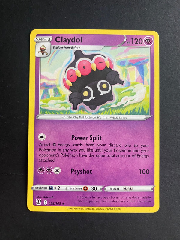 Pokemon Claydol 058/163 Battle Styles Rare Non Holo NM