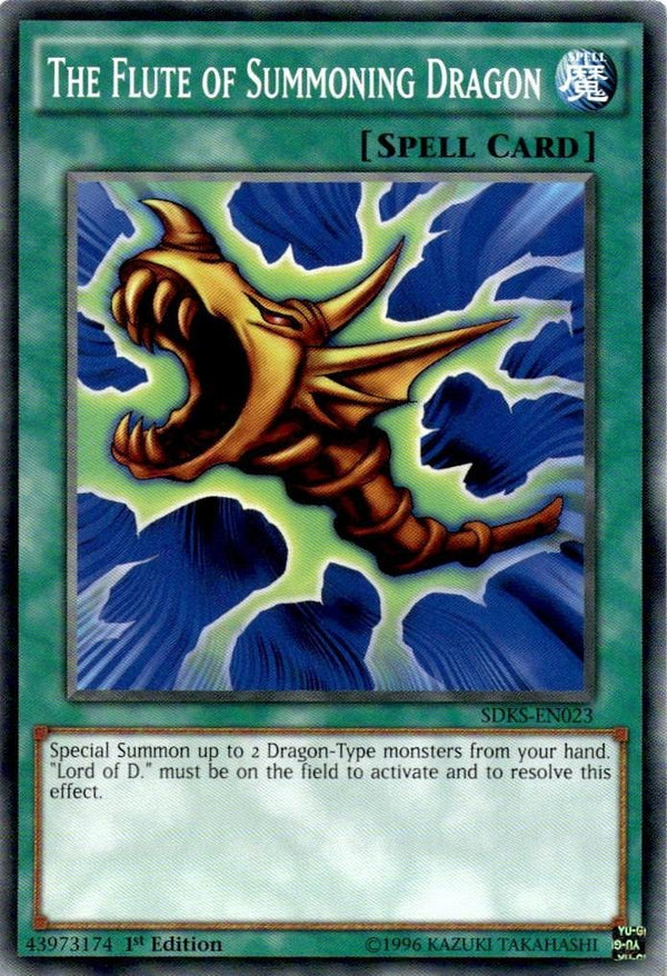 Yugioh The Flute of Summoning Dragon SDKS-EN023 Common 1st Edition NM