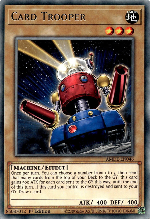 Yugioh Card Trooper AMDE-EN046 Rare 1st Edition NM