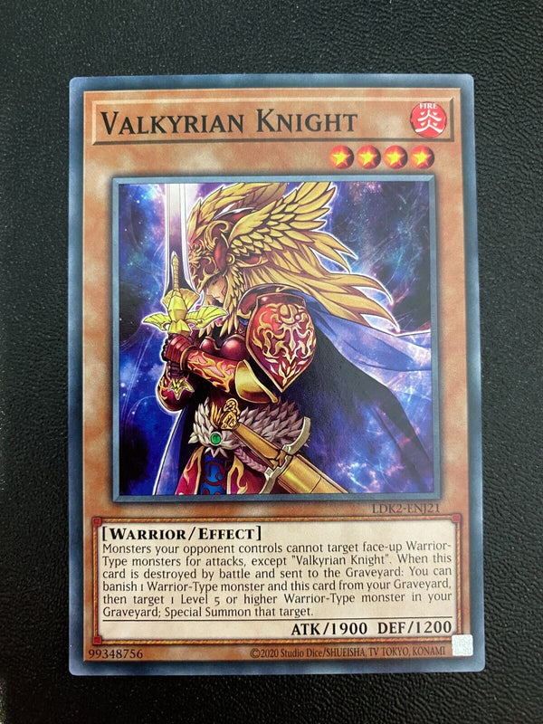 Yugioh Valkyrian Knight LDK2-ENJ21 Common Unlimited Edition NM