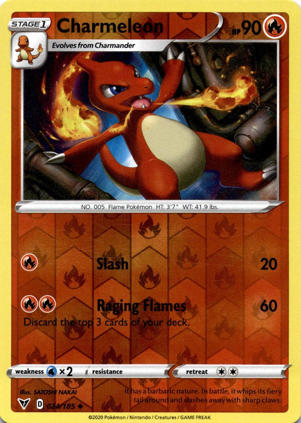 Pokemon Charmeleon 024/185 Vivid Voltage Reverse Holo NM