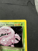 Pokemon Team Rocket Dark Weezing Holo 14/82 Creased and Warping