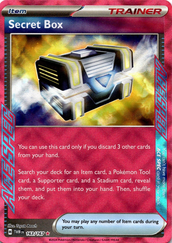Pokemon Secret Box 163/167 Twlight Masquerade Ace Spec NM
