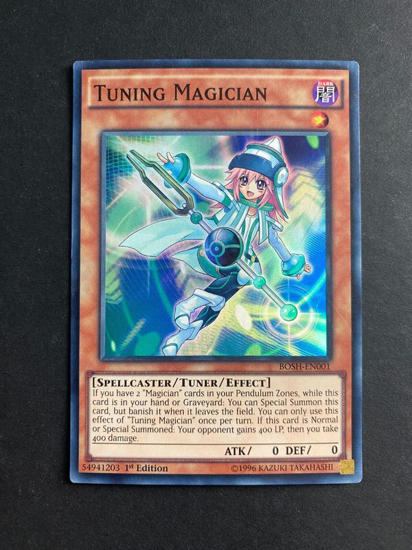 Yugioh Tuning Magician BOSH-EN001 Super Rare 1st Edition HP