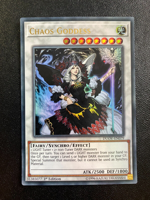 Yugioh Chaos Goddess DUOV-EN079 Ultra Rare 1st Edition VLP/NM