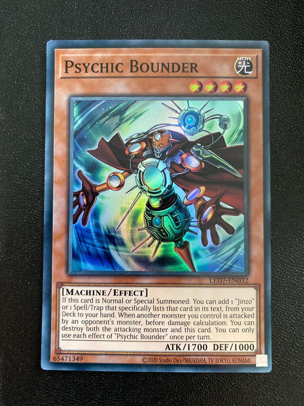 Yugioh Psychic Bounder LED7-EN032 Super Rare Unlimited Edition NM