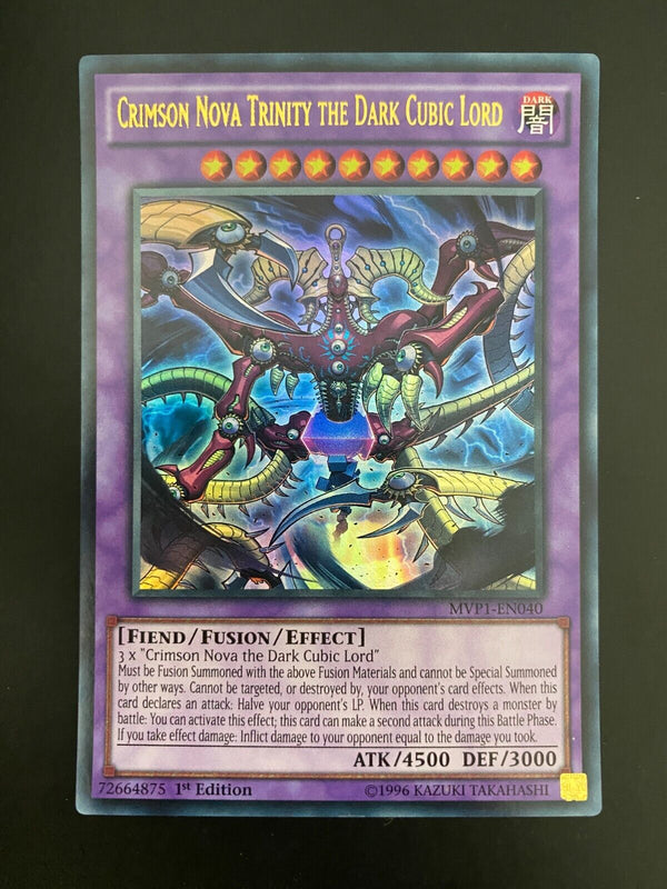 Yugioh Crimson Nova Trinity the Dark Cubic Lord MVP1-EN040 Ultra Rare 1st VLP/NM