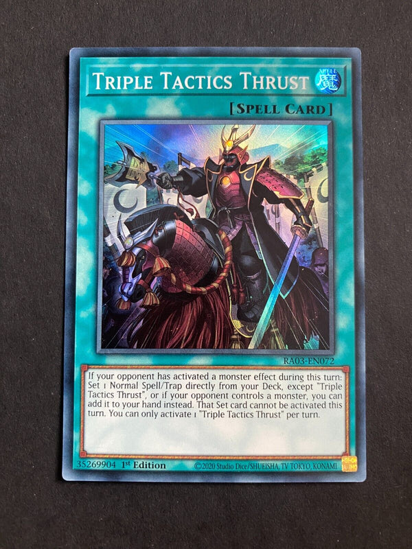 Yugioh Triple Tactics Thrust RA03-EN072 Super Rare 1st Edition NM