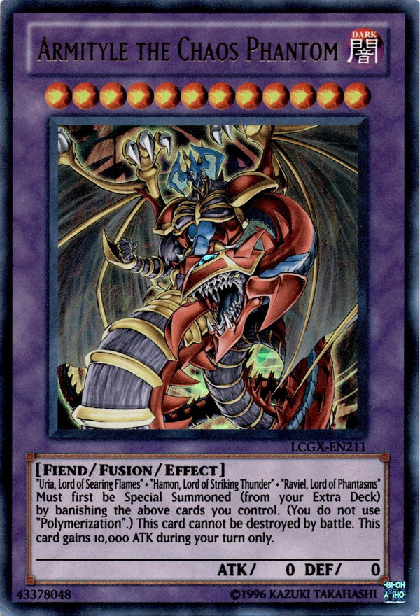 Yugioh Armityle the Chaos Phantasm LCGX-EN211 Ultra Rare Unlimited Edition MP/LP
