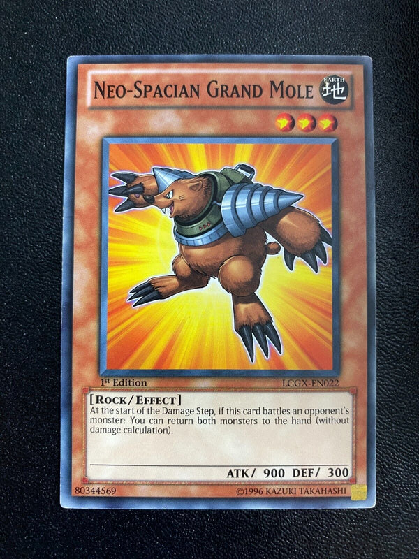 Yugioh Neo-Spacian Grand Mole LCGX-EN022 Common 1st Edition HP/MP