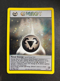 Pokemon Metal Energy 19/111 Neo Genesis Holo With Swirl HP/MP