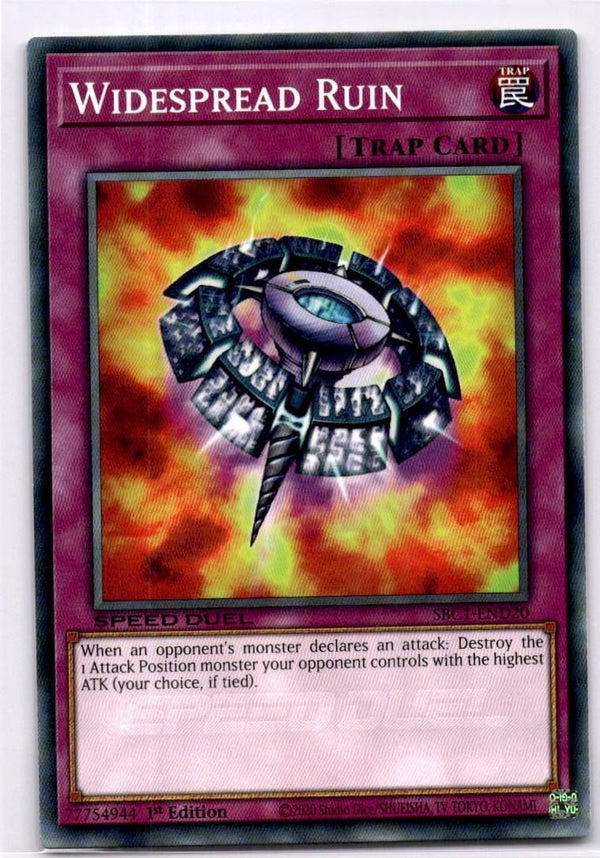 Yugioh Widespread Ruin SBC1-END20 Common 1st Edition NM