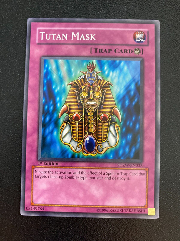 Yugioh Tutan Mask SDZW-EN035 Common 1st Edition NM