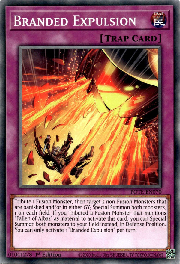 Yugioh Branded Expulsion POTE-EN070 Common 1st Edition NM