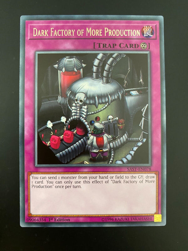 Yugioh Dark Factory of More Production SAST-EN078 Rare 1st Edition NM