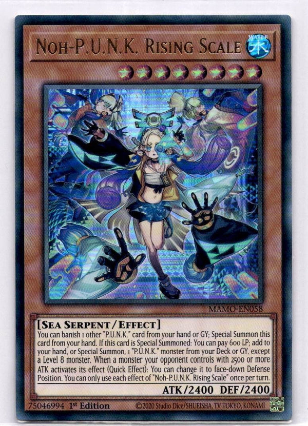Yugioh Noh-P.U.N.K. Rising Scale MAMO-EN058 Ultra Rare 1st Edition NM