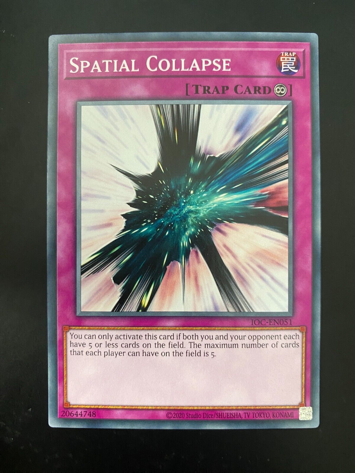 Yugioh Spatial Collapse IOC-EN051 Common Unlimited Edition NM/MINT