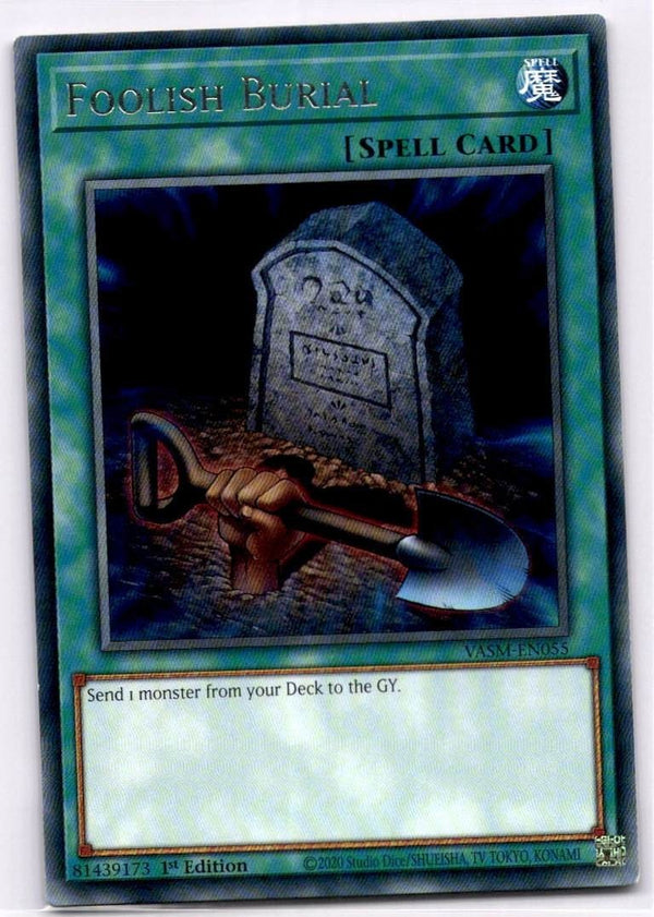 Yugioh Foolish Burial VASM-EN055 Rare 1st Edition NM