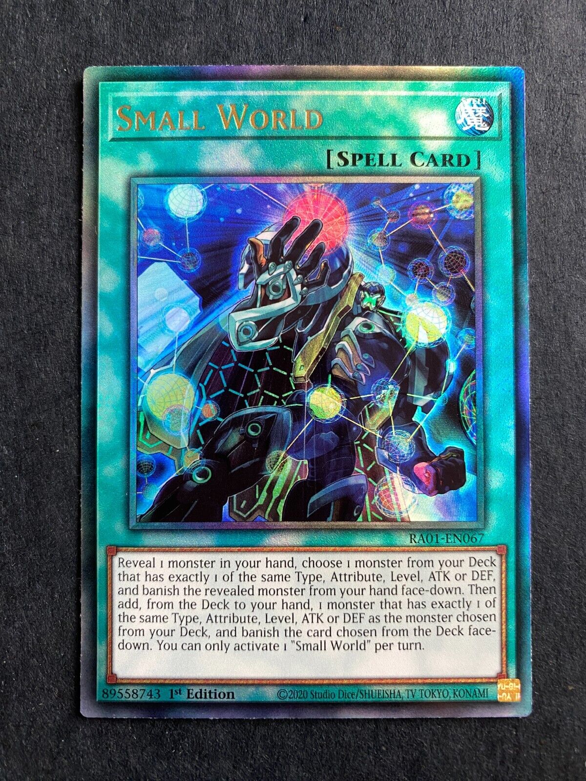 Yugioh Small World RA01-EN067 Prismatic Ultimate Rare 1st Edition NM