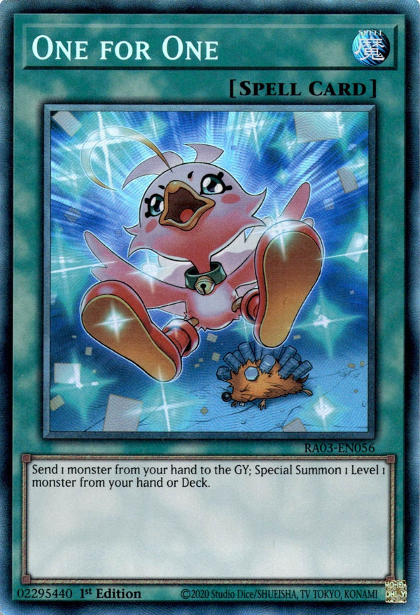 Yugioh One for One RA03-EN056 Collector’s Rare (Alt Art) 1st Edition NM