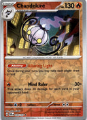 Pokemon Chandelure 038/167 Twilight Masquerade Reverse Holo NM