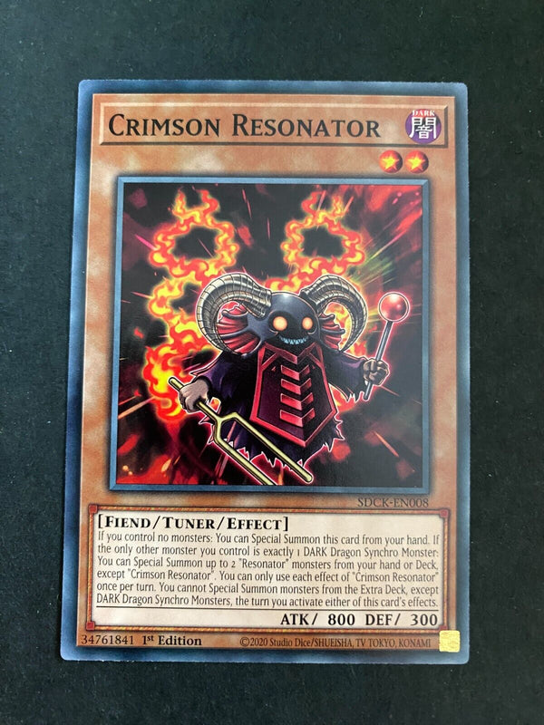 Yugioh Crimson Resonator SDCK-EN008 Common 1st Edition NM