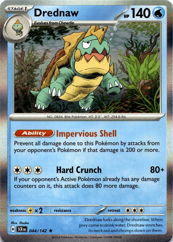 Pokemon Drednaw 044/142 Stellar Crown Holo NM