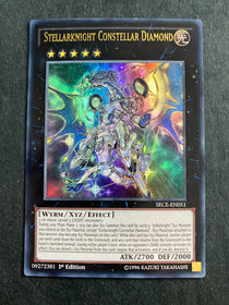 Yugioh Stellarknight Constellar Diamond SECE-EN051 Ultra Rare 1st Edition MP/LP