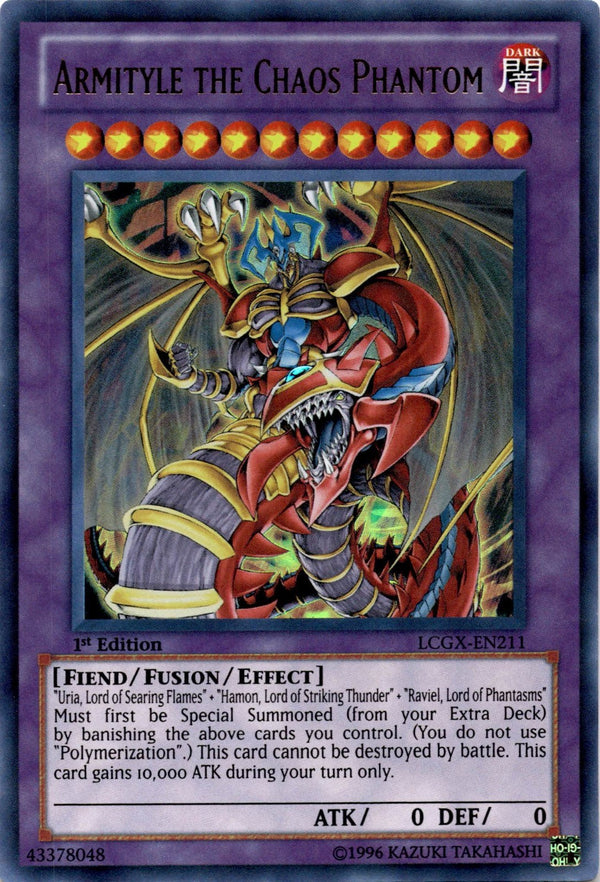 Yugioh Armityle the Chaos Phantasm LCGX-EN211 Ultra Rare 1st Edition NM