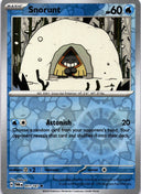 Pokemon Snorunt 051/167 Twilight Masquerade Reverse Holo NM