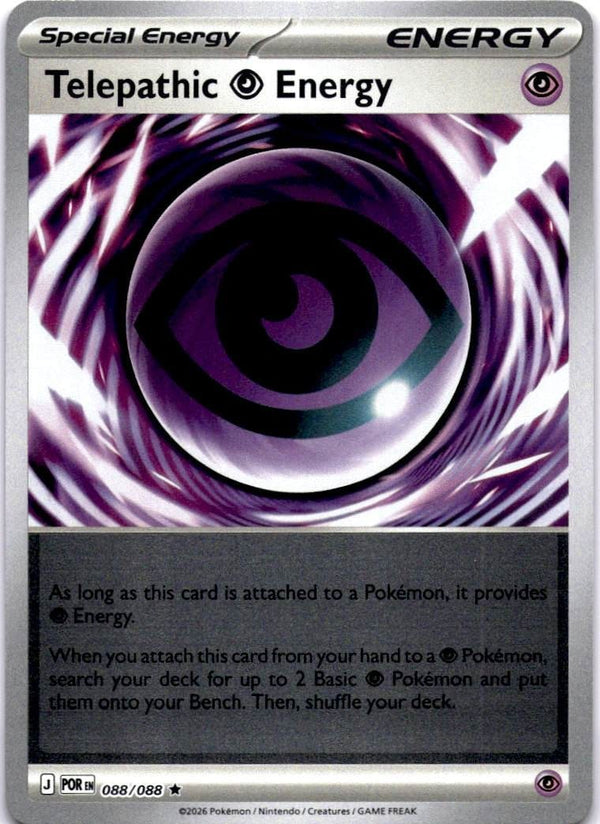 Pokemon Telepathic Psychic Energy 088/088 Perfect Order Reverse Holo NM