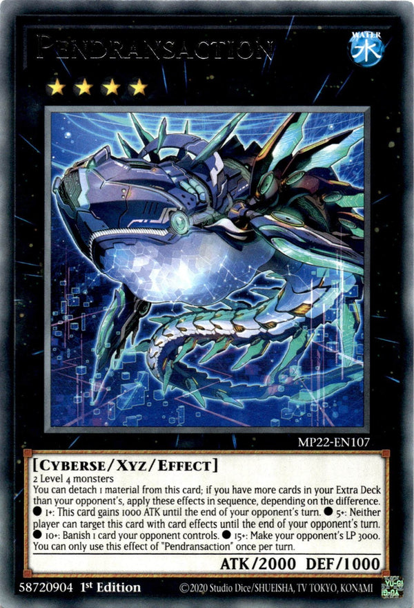Yugioh Pendransaction MP22-EN107 Rare 1st Edition NM