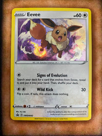 Pokemon Eevee SWSH042 Black Star Promos Cosmos Holo (With Swirl) NM/MINT