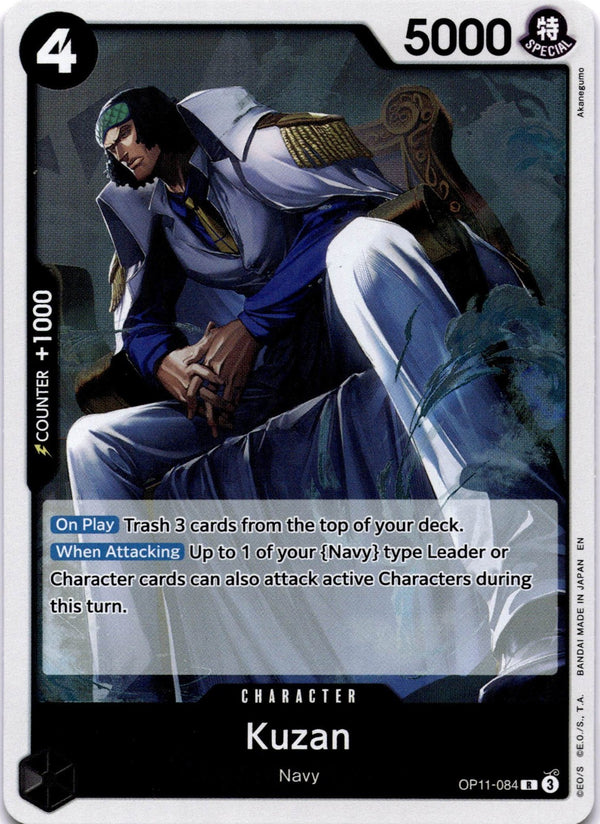 One Piece Kuzan OP11-084 A Fist of Divine Speed R NM