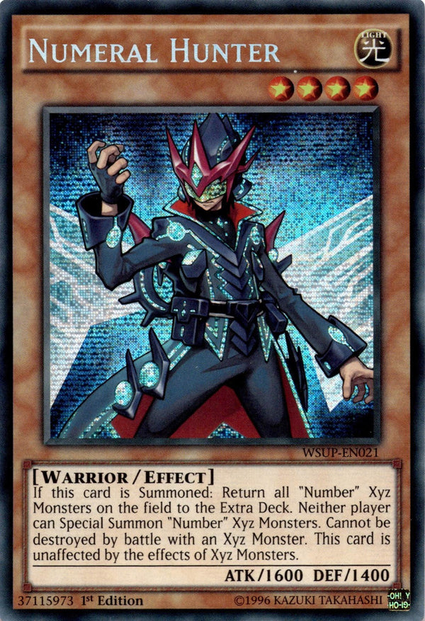Yugioh Numeral Hunter WSUP-EN021 Secret Rare 1st Edition NM