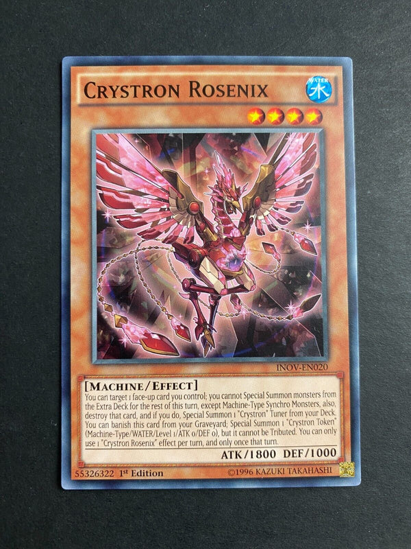 Yugioh Crystron Rosenix INOV-EN020 Common 1st Edition LP
