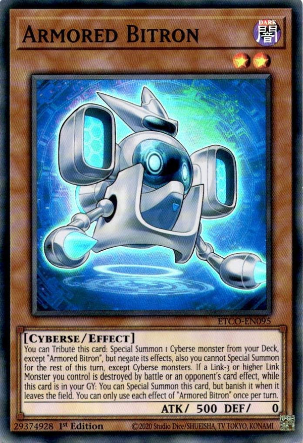 Yugioh Armored Bitron ETCO-EN095 Super Rare 1st Edition NM