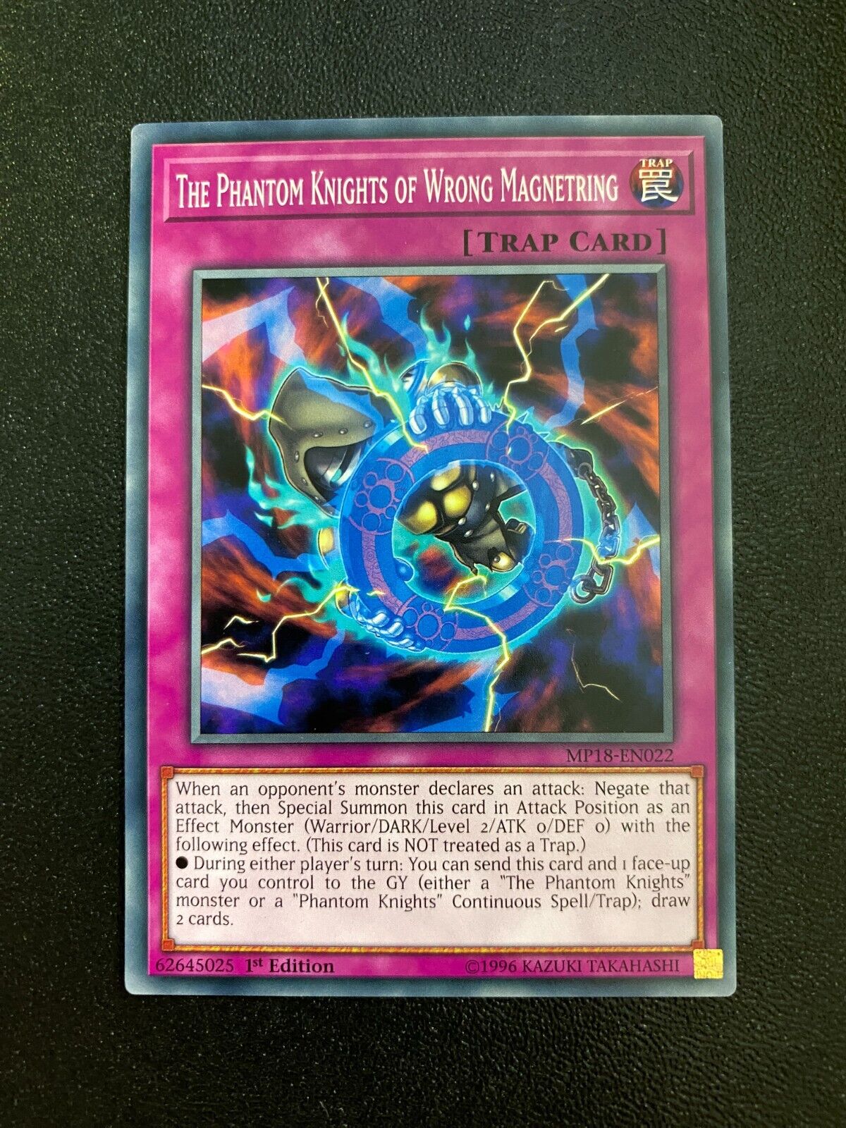 Yugioh The Phantom Knights of Wrong Magnetring MP18-EN022 Common 1st Edition LP