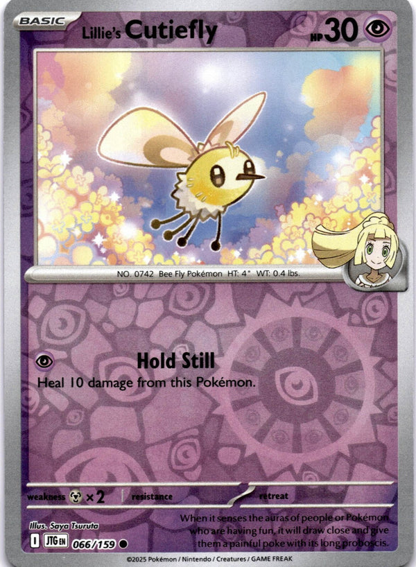 Pokemon Lillie's Cutiefly 066/159 Journey Together Reverse Holo NM