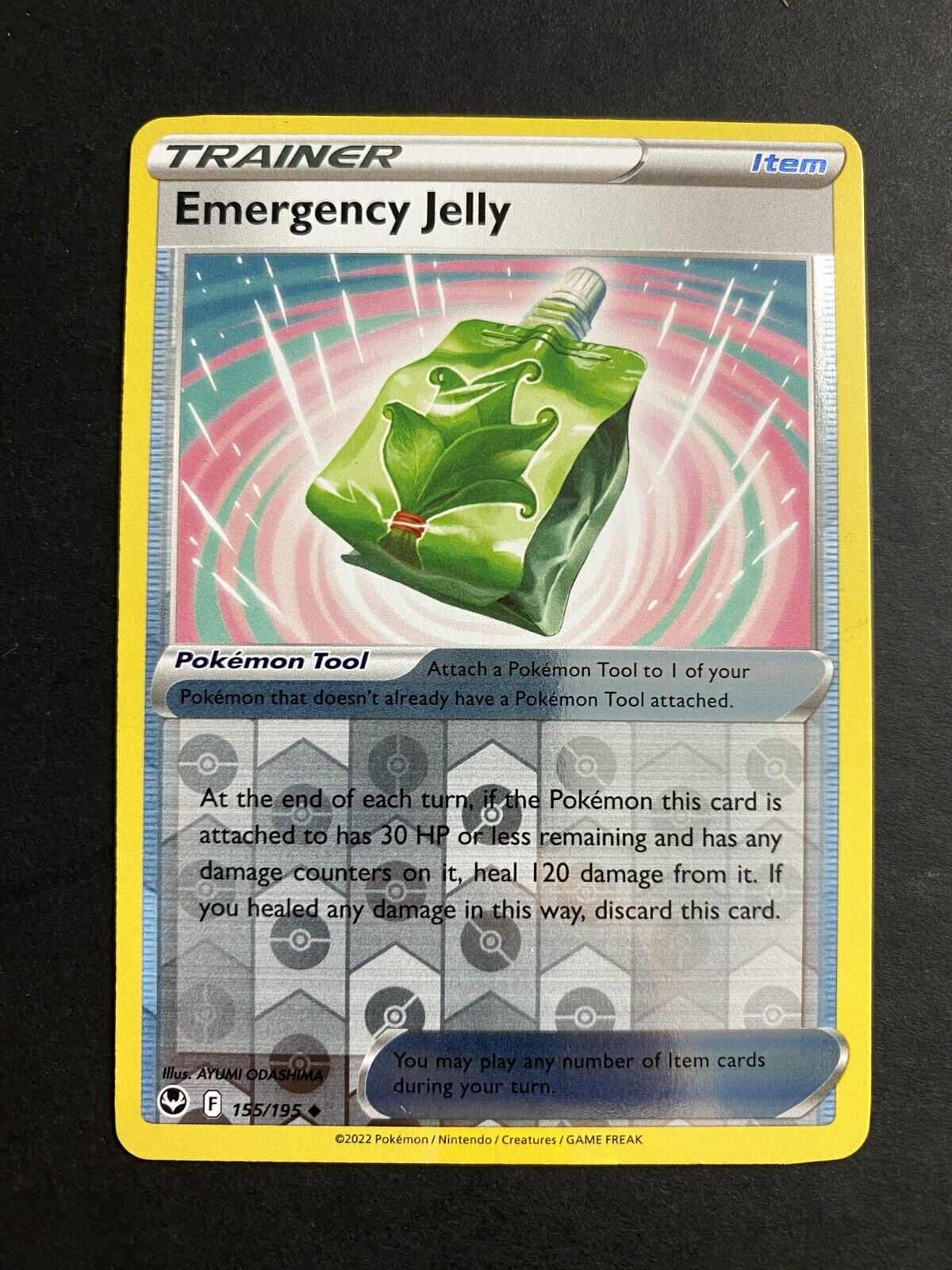 Pokemon Emergency Jelly 155/195 Silver Tempest Reverse Holo VLP/NM