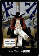 One Piece Draucle Mihawk OP14 DON CARD NM