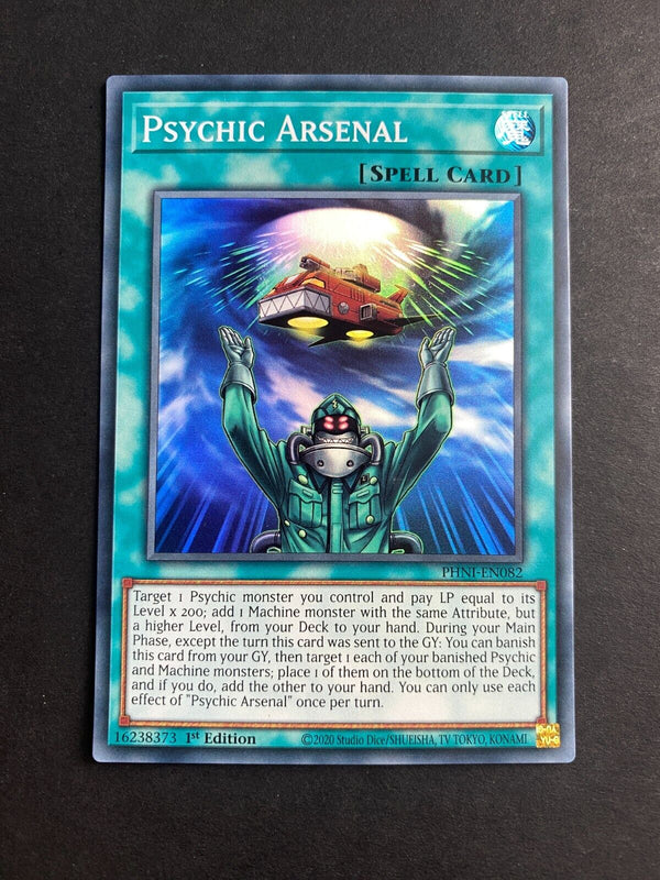 Yugioh Psychic Arsenal PHNI-EN082 Super Rare 1st Edition NM