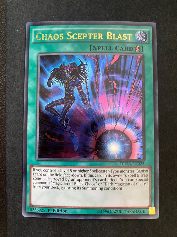 Yugioh Chaos Scepter Blast DUSA-EN025 Ultra Rare 1st Edition NM