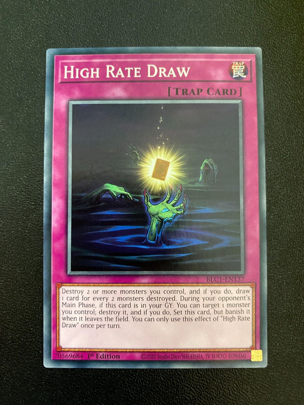 Yugioh High Rate Draw BLC1-EN137 Common 1st Edition NM