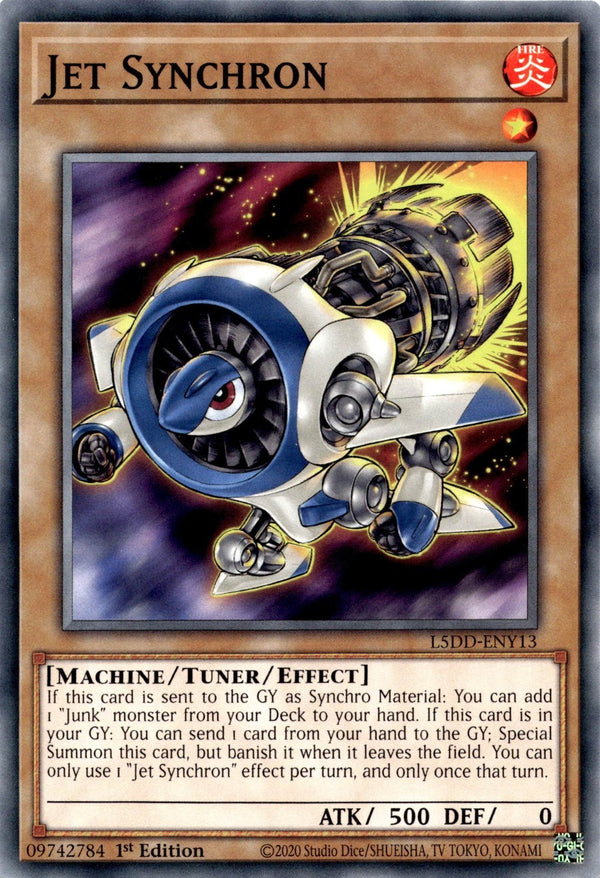 Yugioh Jet Synchron L5DD-ENY13 Common 1st Edition NM