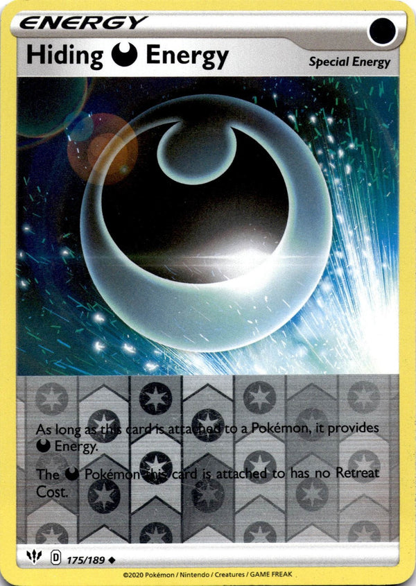 Pokemon Hiding Energy 175/189 Darkness Ablaze Reverse Holo LP