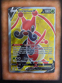 Pokemon Kricketune V 142/163 Battle Styles Full Art Holo VLP/NM Misprint/Miscut