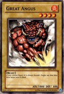Yugioh Great Angus MFC-055 Common Unlimited Edition DAMAGED