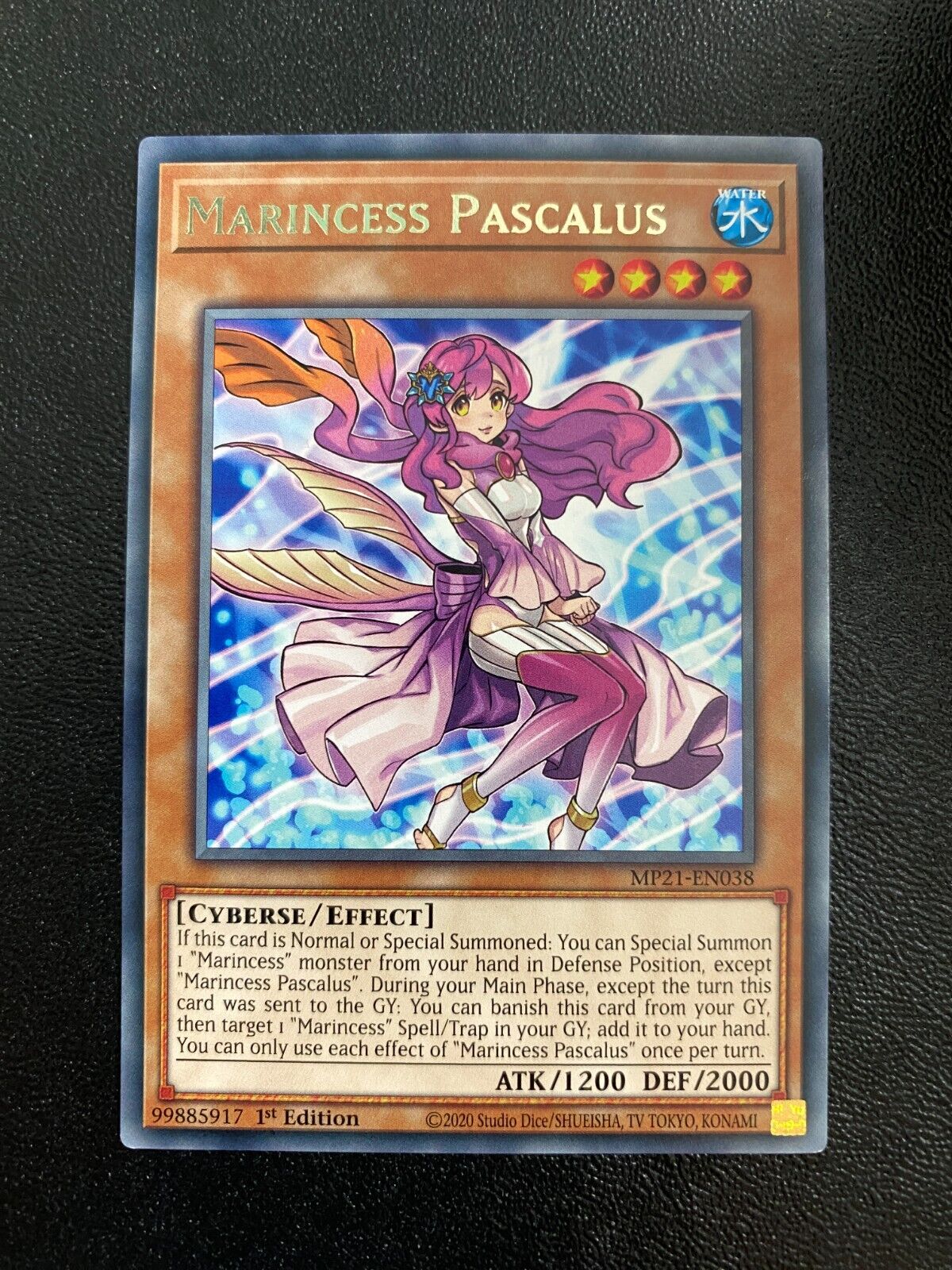 Yugioh Marincess Pascalus MP21-EN038 Rare 1st Edition NM