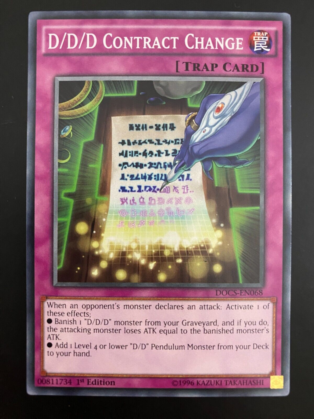 Yugioh D/D/D Contract Change DOCS-EN068 1st Edition Common NM/MINT